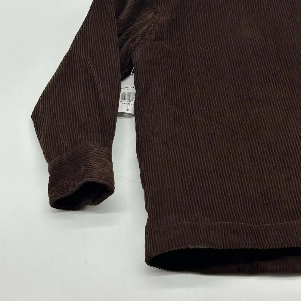 Old Navy Toddler Boy's Size 4T Brown Sherpa-Lined Corduroy Shacket Jacket NWT